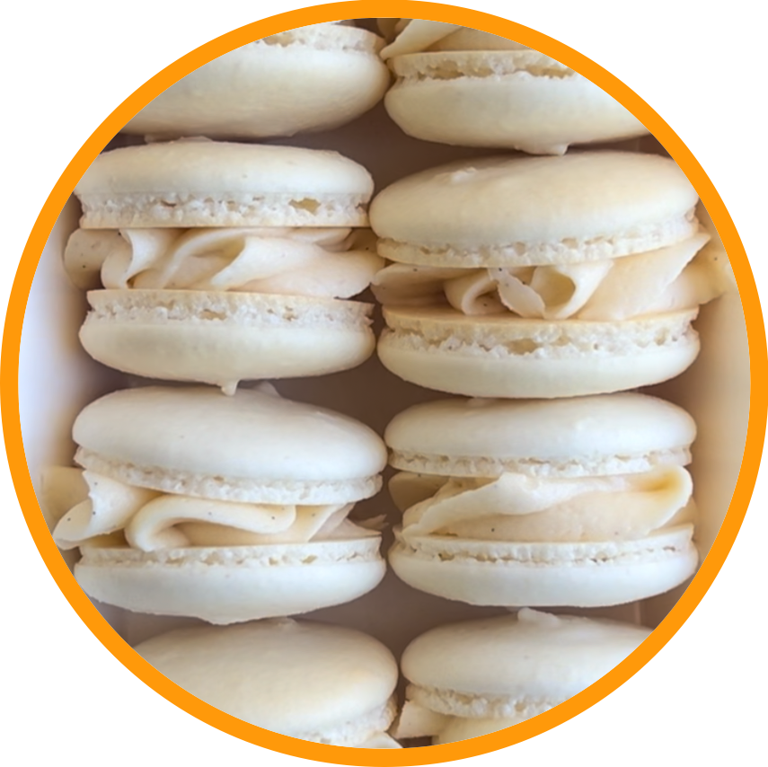 Vanilla Bean Macarons