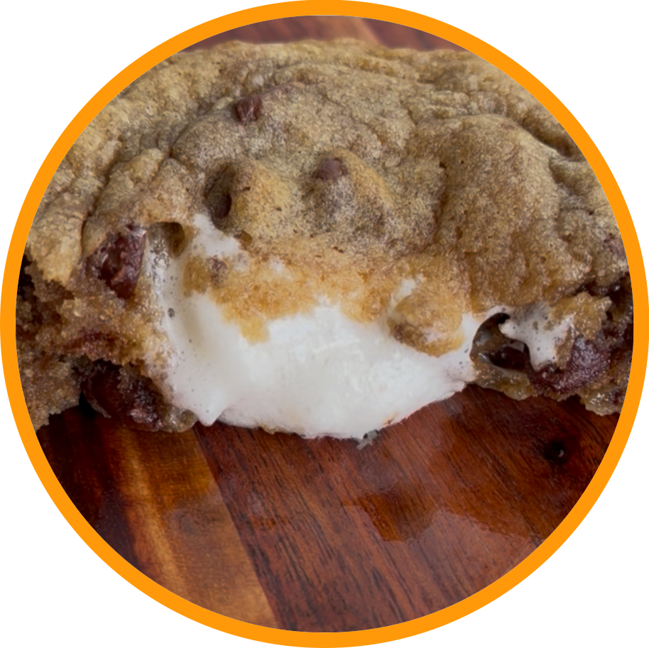 Large Marshmallow Stuffed Chocolate Chip Cookies