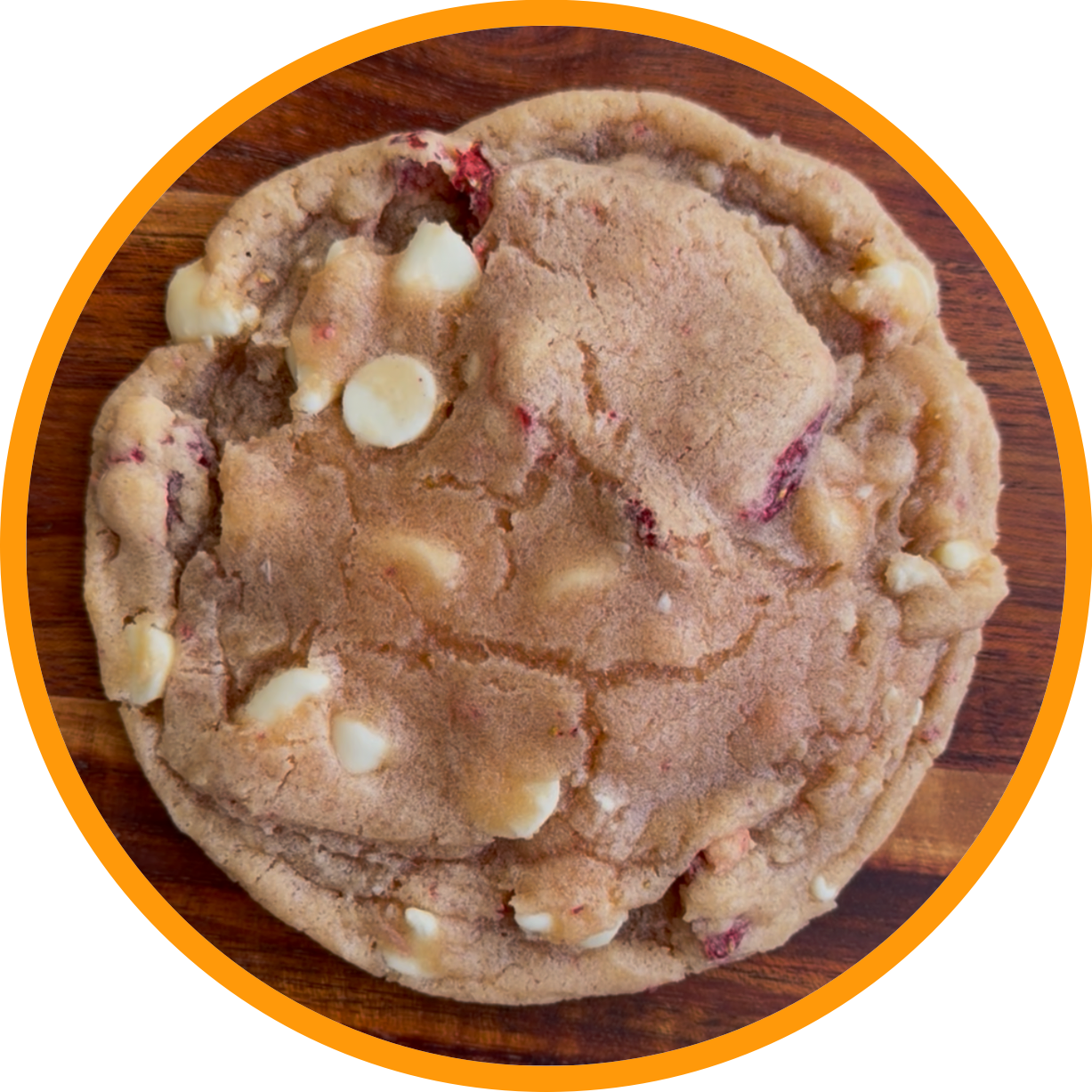 Large Strawberry & Cream Cookies