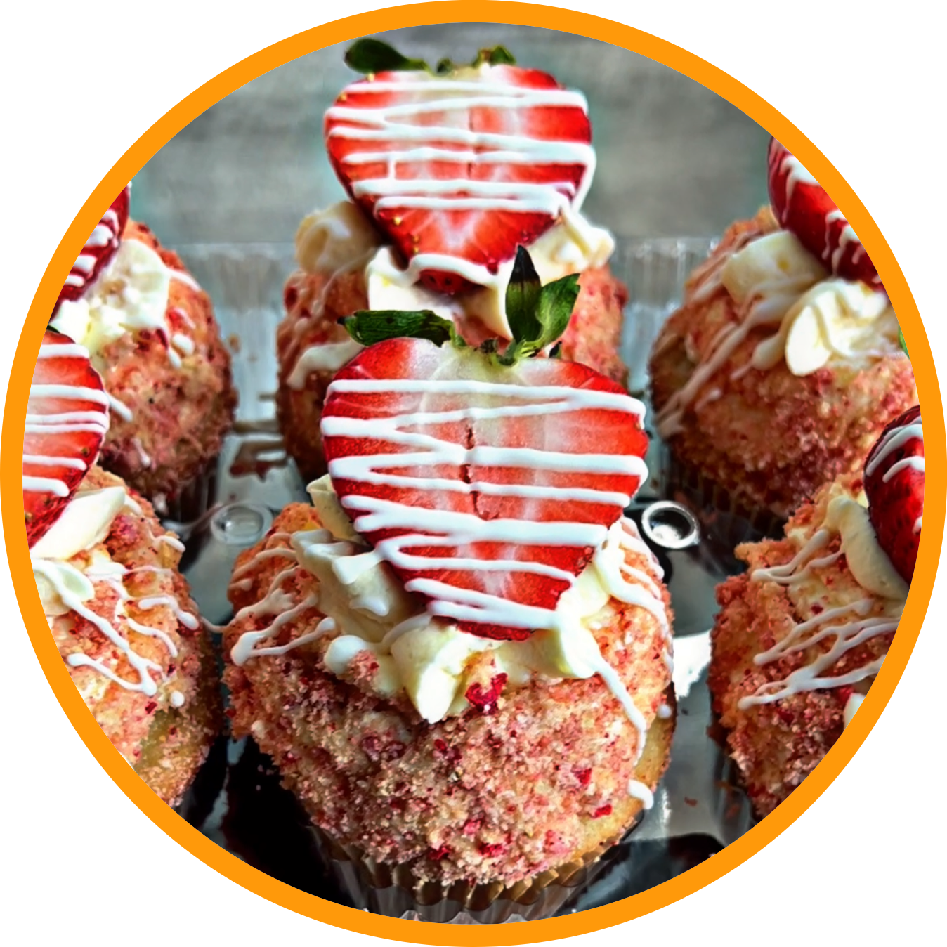 Strawberry Crunch Cupcakes