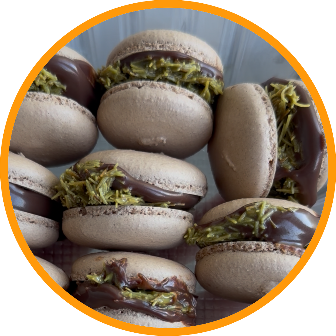 Dubai Chocolate Macarons