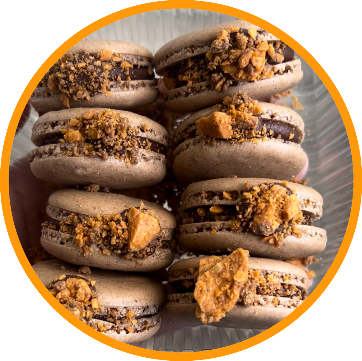 Butterfinger Macarons