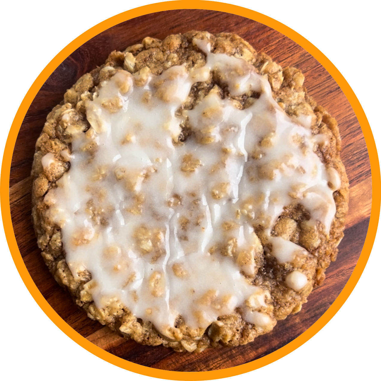 Large Iced Oatmeal Cookies