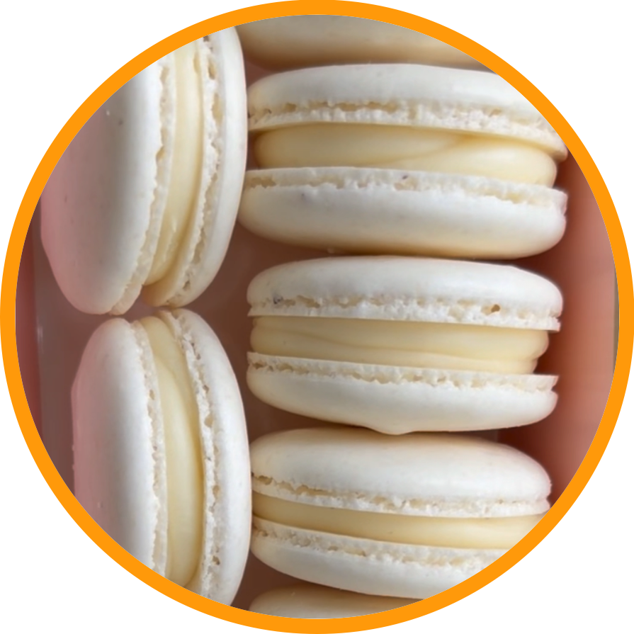 Vanilla Bean Macarons