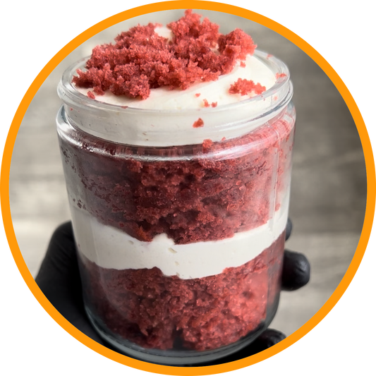 Red Velvet Cake Jar