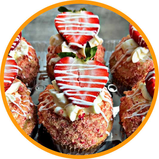 Strawberry Crunch Cupcakes