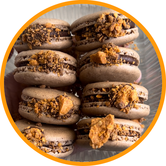 Butterfinger Macarons
