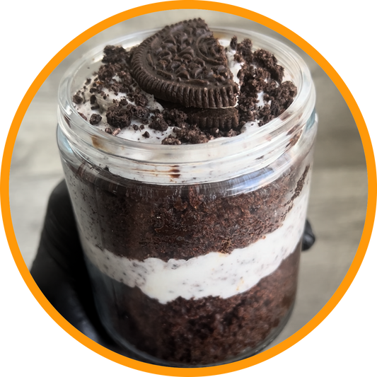 Chocolate Oreo Cake Jar